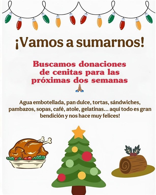 Cenitas con Amor piden donar alimento para personas en situación de calle en Veracruz