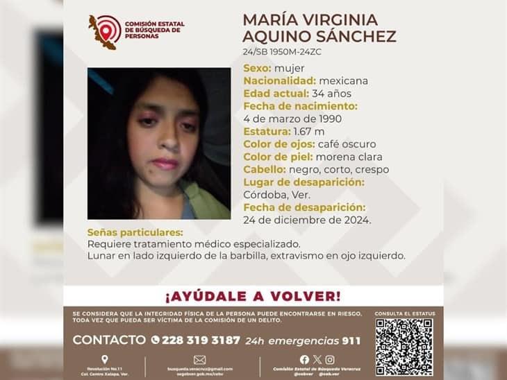 ¿La has visto? Reportan como desaparecida a una mujer cordobesa