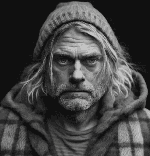 Así se vería Kurt Cobain en la actualidad con 57 años de edad, según la IA