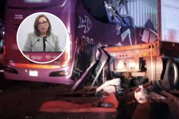 Rocío Nahle insta a la coordinación inmediata tras accidente en la autopista Amozoc-Perote