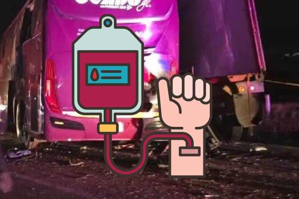¿Puedes ayudar? Necesitan sangre para víctimas de accidente de ADO en Perote
