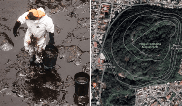 Cierran parque ecológico del cerro de Macuiltépetl tras hallar un yacimiento de petróleo 