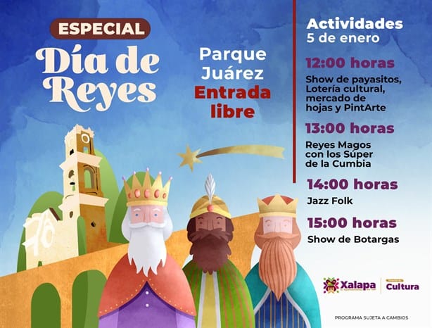 Vive la magia de Los Reyes en el parque Juárez de Xalapa