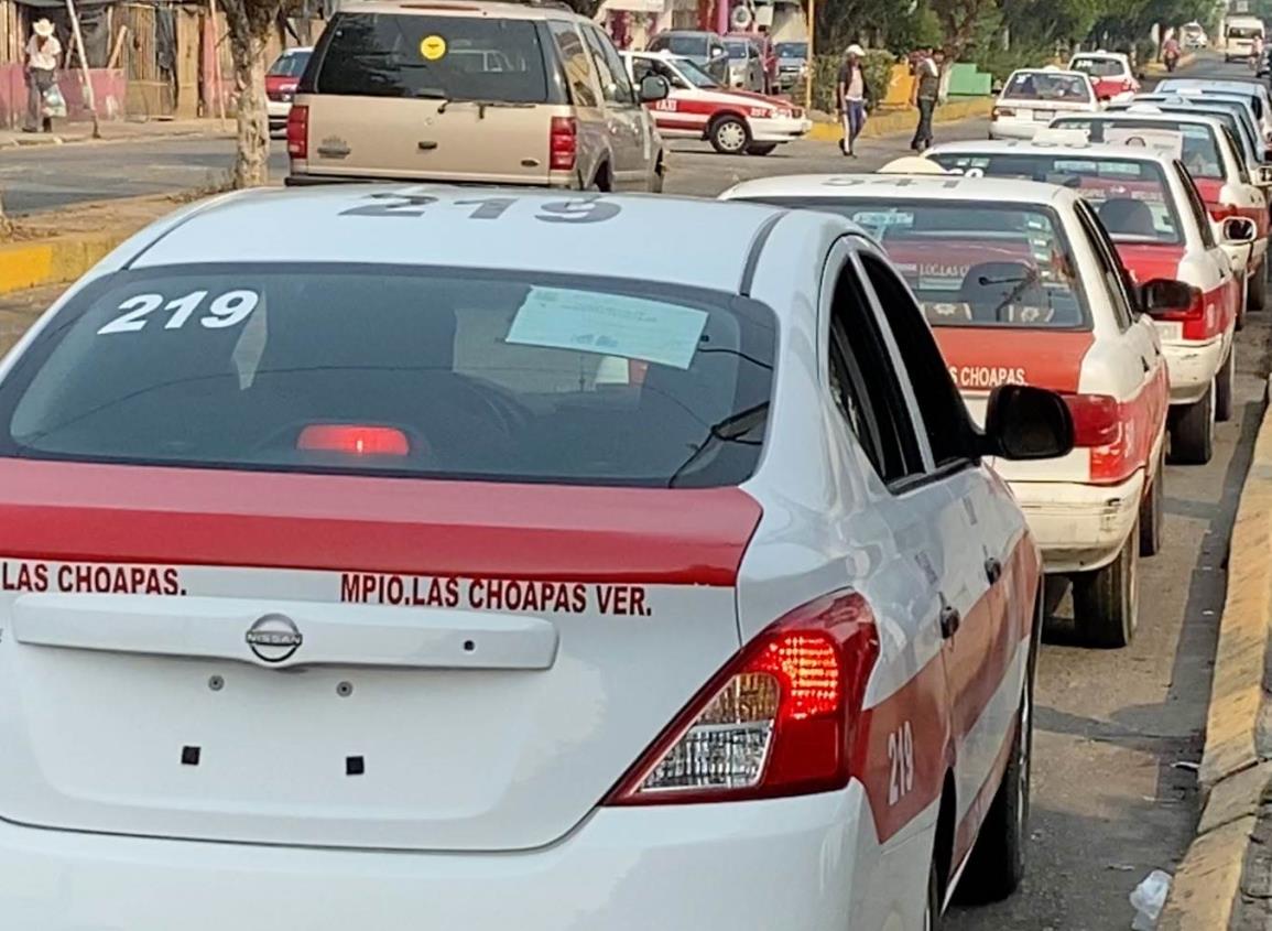 Taxis colectivos de Las Choapas aumentarán tarifa sin autorización