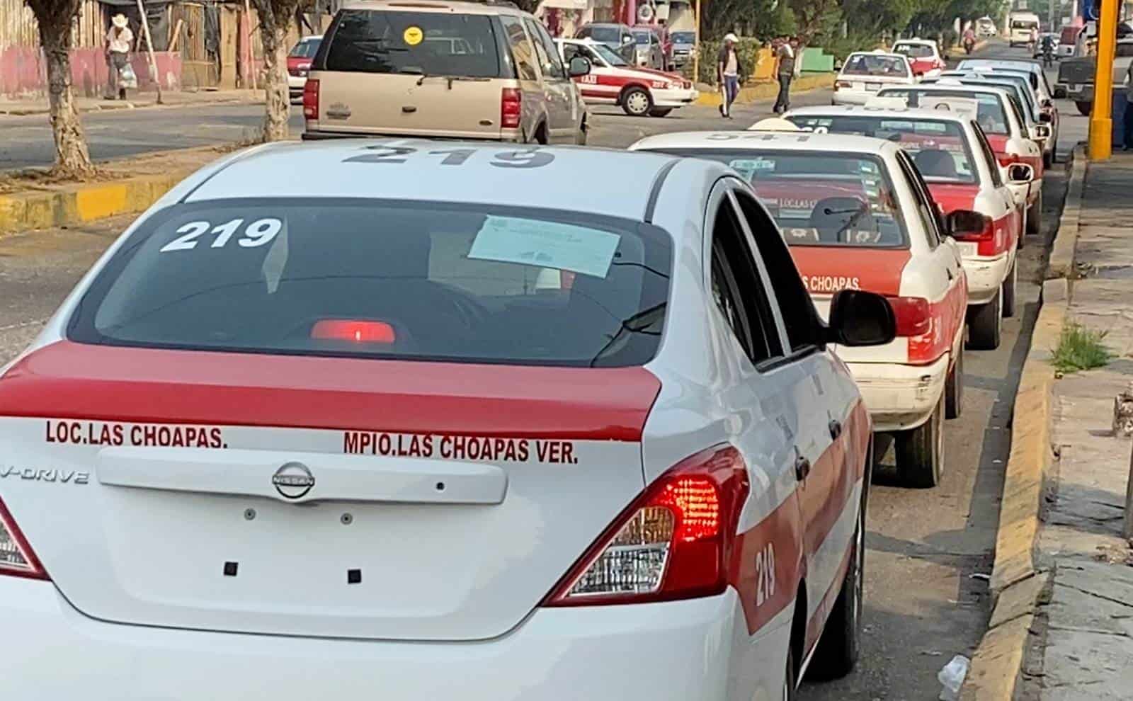 Taxis colectivos de Las Choapas aumentarán tarifa sin autorización