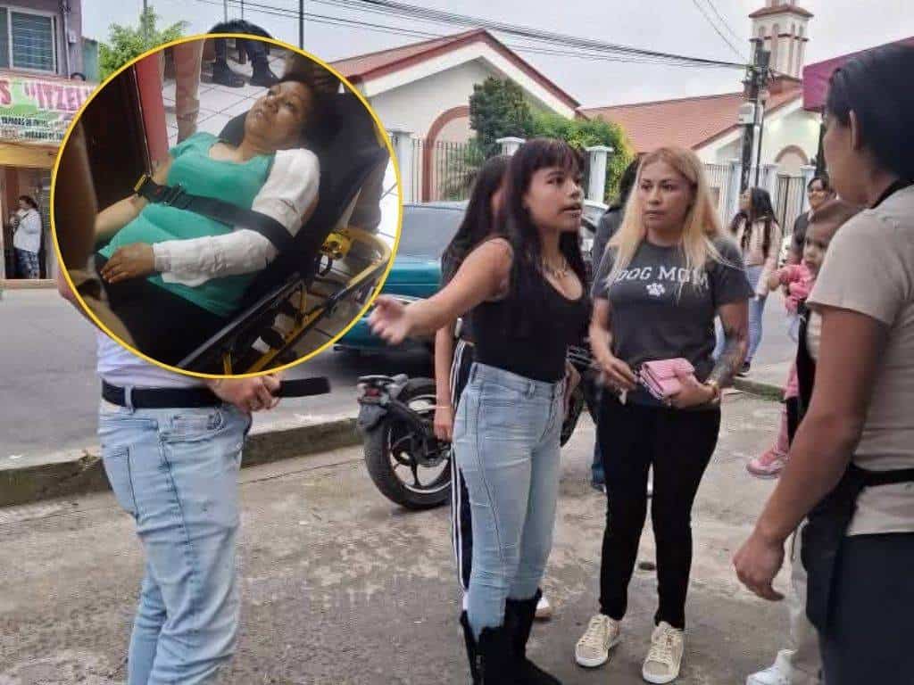 Captan en VIDEO a mujer aventando aceite hirviendo a vendedora de antojitos en Xalapa