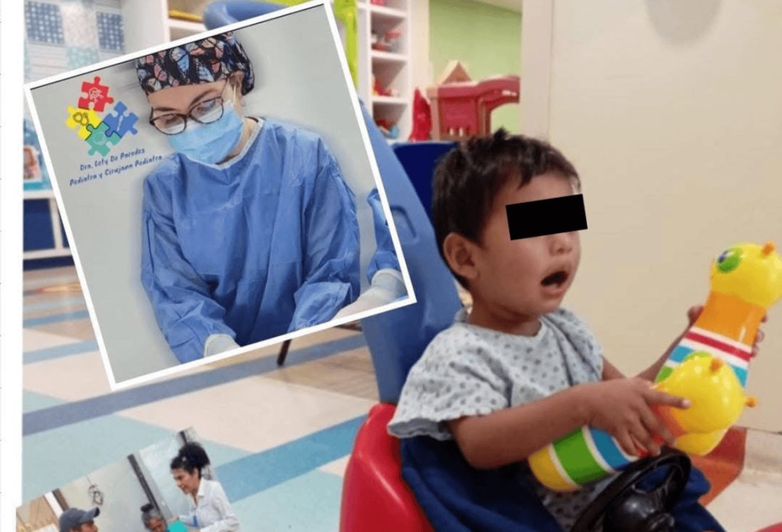 Dan de alta de hospital a Cristopher, niño de 2 años quemado por agua hirviendo en Minatitlán, Veracruz