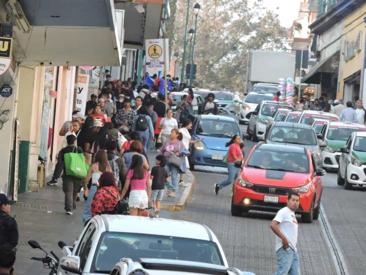 Así luce el centro de Xalapa, por compras de última hora por fin de año