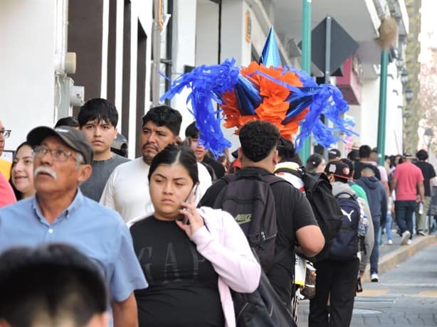 Así luce el centro de Xalapa, por compras de última hora por fin de año