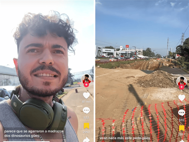 TikToker Bastian Delfín expone socavón en Córdoba sin reparar: ciudad se cae a pedazos (+VIDEO)
