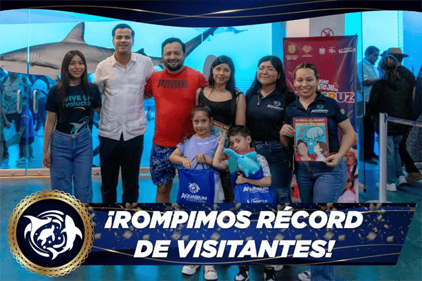 Aquarium de Veracruz rompe récord de asistencia en 2024