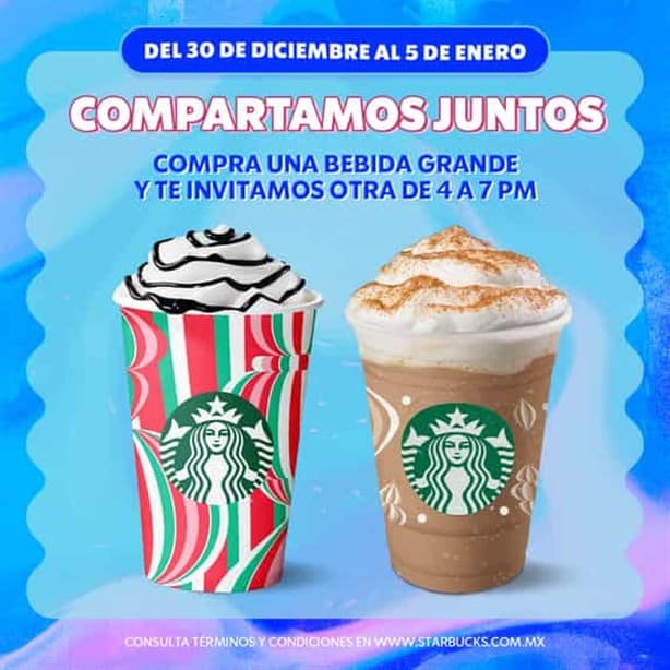 Starbucks tendrá bebidas gratis hasta el 5 de enero, así puedes conseguirlas