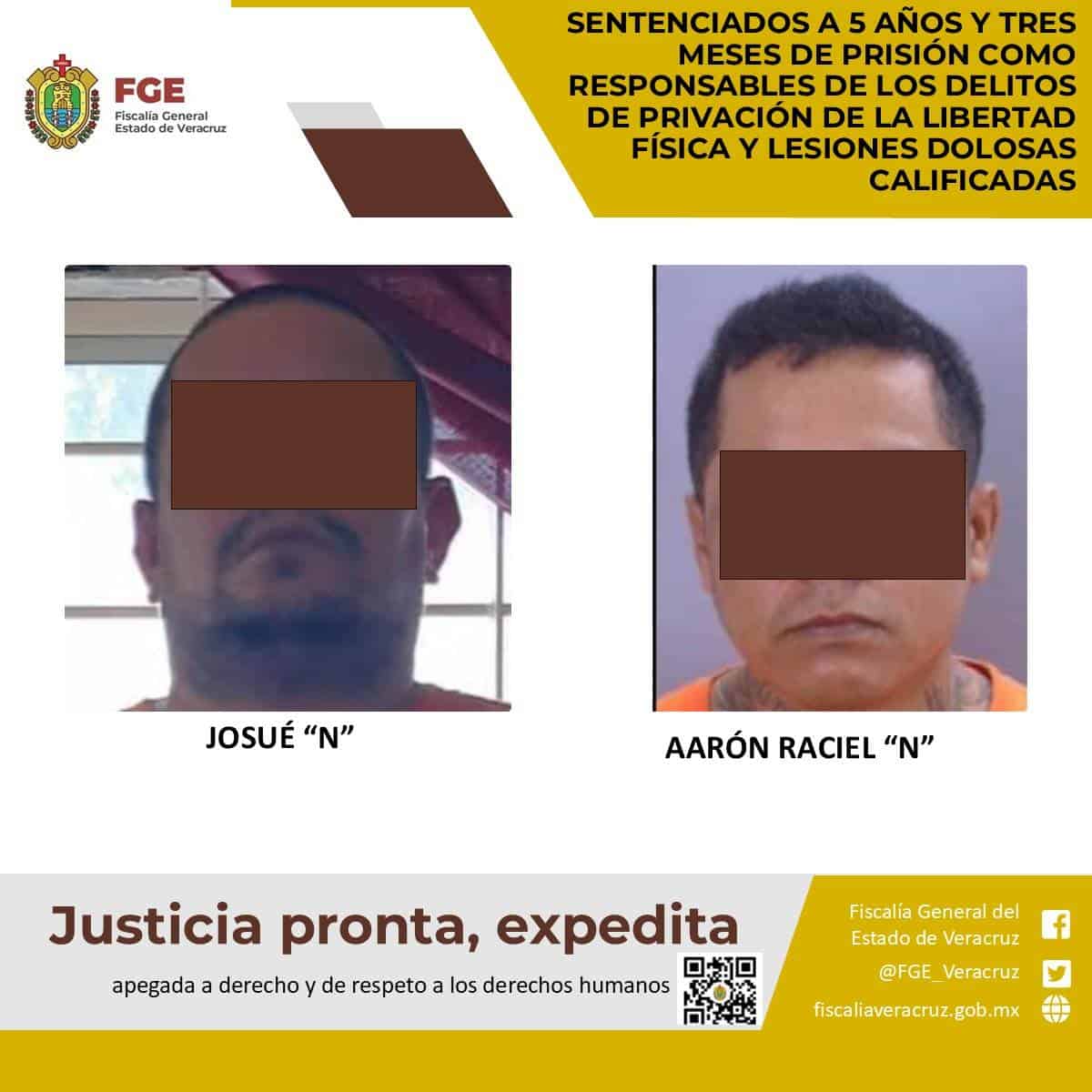 Dan 5 años de prisión a secuestradores detenidos en Jáltipan