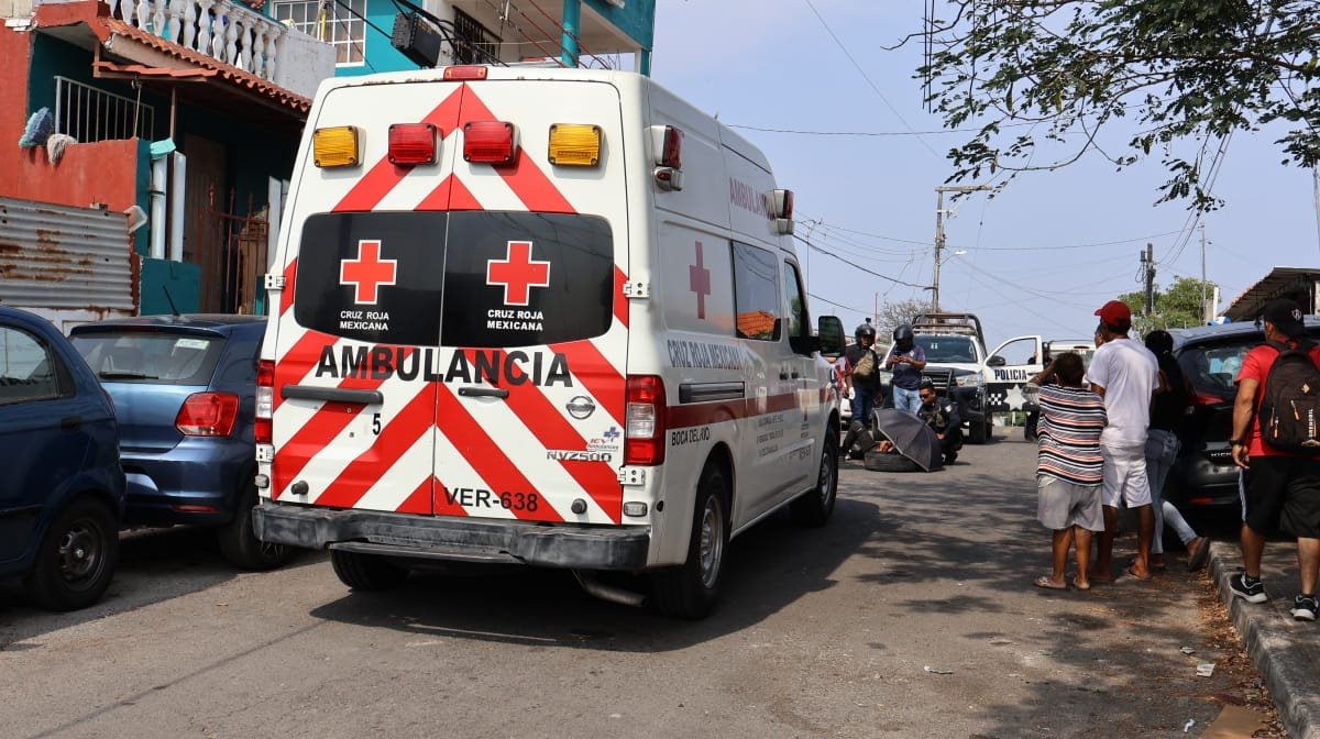 Joven hospitalizado tras herida de arma blanca colonia de Veracruz