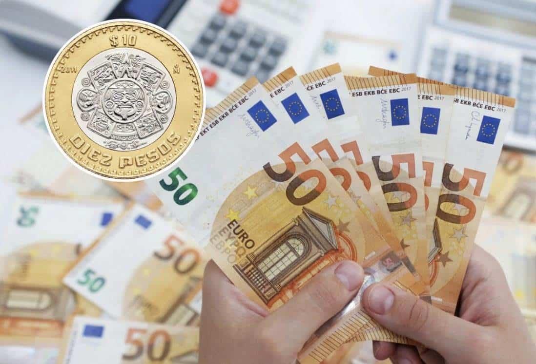 Precio del euro frente al peso mexicano HOY 01 de enero de 2025