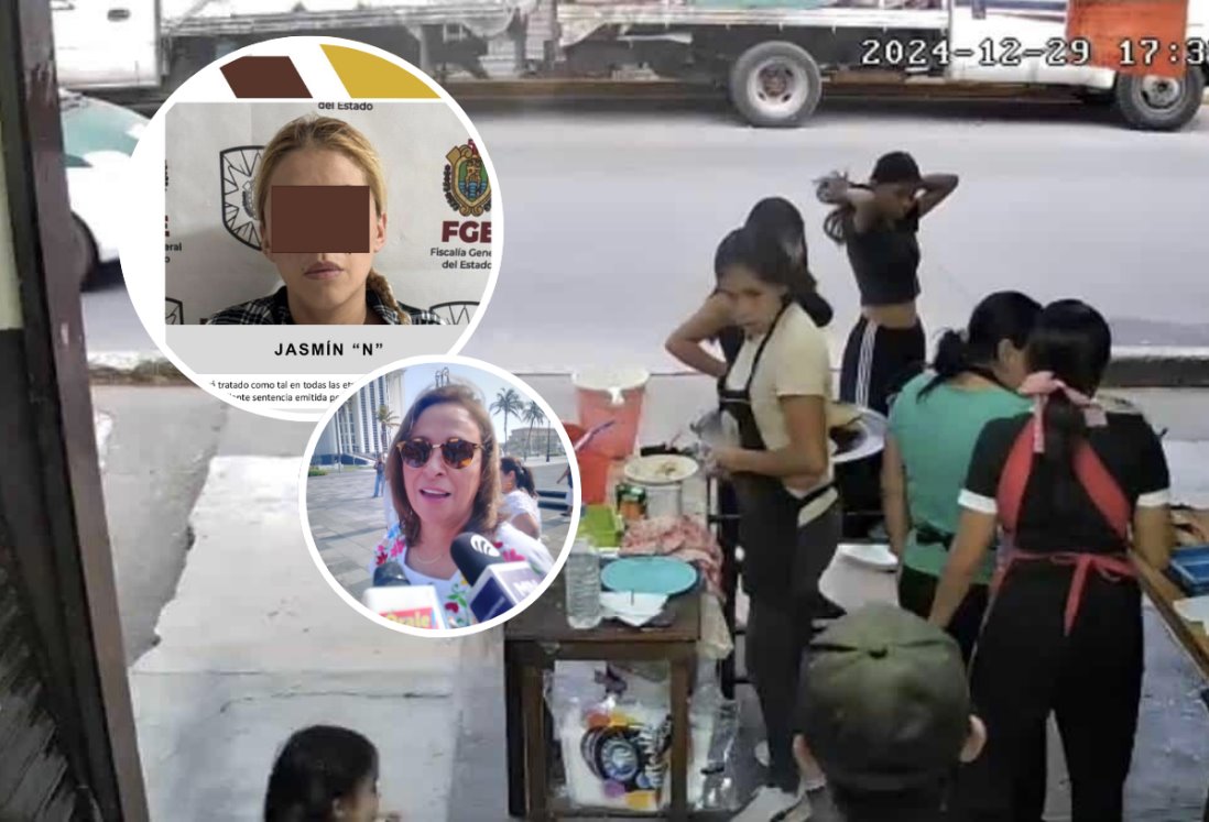 Se aplicará la ley, asegura Rocío Nahle en detención de mujer que agredió a comerciante con aceite hirviendo en Xalapa