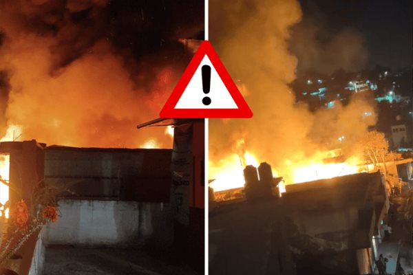 Incendio arrasa con local de material reciclable en Xalapa; en pleno Año Nuevo