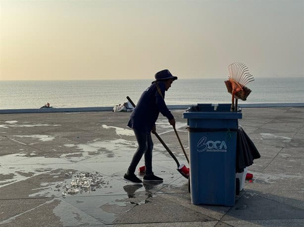 Realizan operativo Barrido en Boca del Río tras amanecer de Año Nuevo 2025 | VIDEO