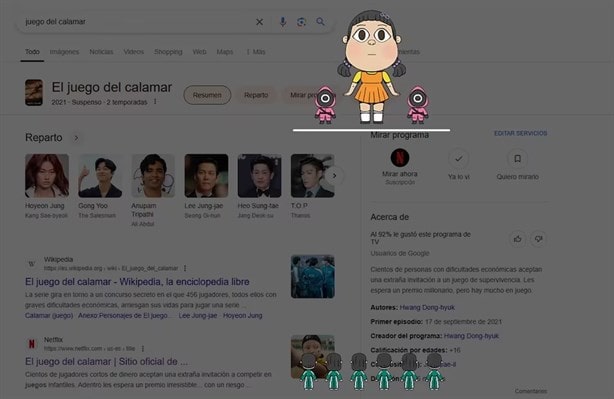 El Juego del Calamar 2: ¿Cómo activar el minijuego de Google y de qué trata?