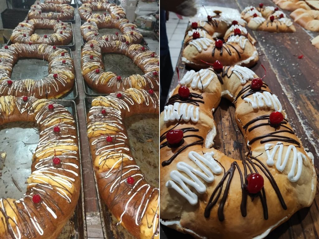 En estos precios, panaderos de Villa Cuichapa ofrecen la rosca de reyes 