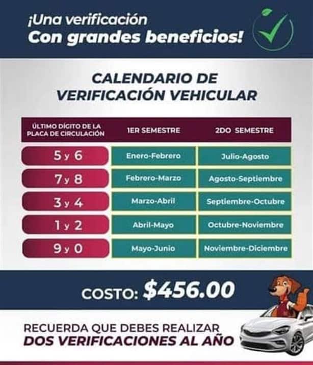 Verificación Vehicular 2025: a estos autos les toca realizarla de enero a junio en Veracruz