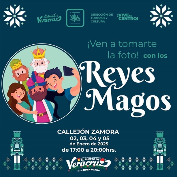 ¡Tómate una foto gratis con los Reyes Magos! Horarios y fechas en Veracruz y Boca del Río