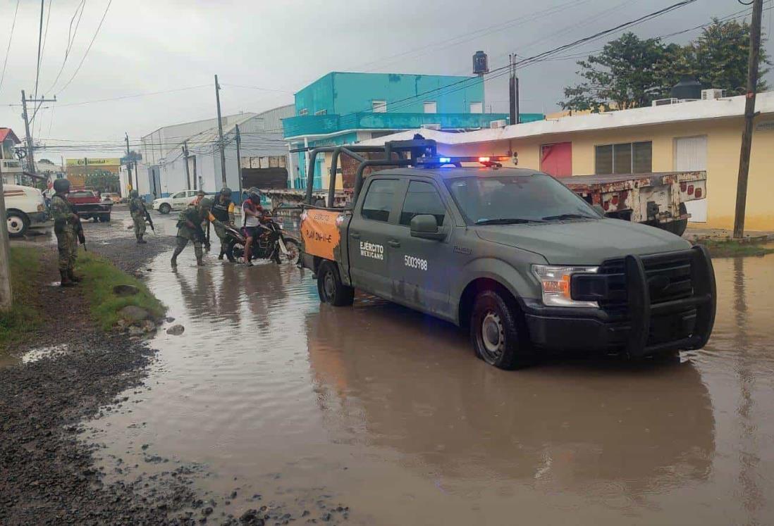 Activan plan DN-III-E tras lluvias en el puerto de Veracruz