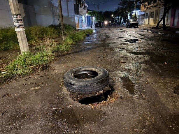 Denuncian incremento de baches en colonia Formando Hogar del puerto de Veracruz