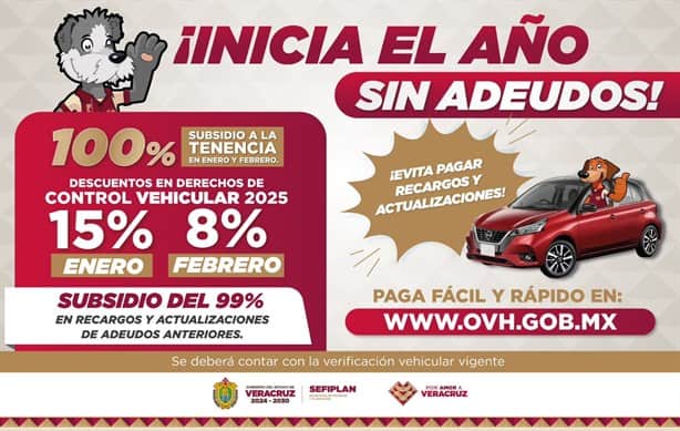 ¿Cuál es el requisito especial para acceder a los descuentos en derechos vehiculares de Veracruz?