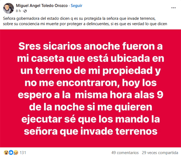 Padre de una de las jóvenes que murieron en el río Calzadas denuncia ser víctima de amenazas