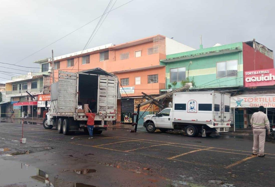 Cierres viales en zona de mercados de Veracruz por trabajos de CFE HOY 04 de enero