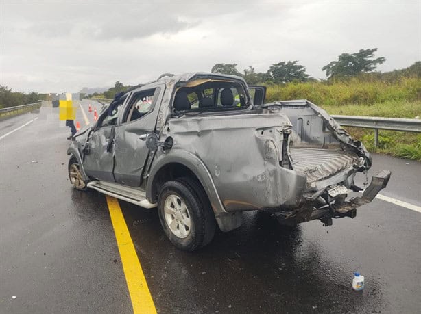 Accidente moviliza a cuerpos de emergencia en la autopista Cardel-Poza Rica