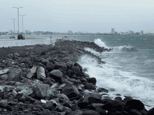 Alerta Gris por el Frente Frío No. 21 en el Puerto de Veracruz