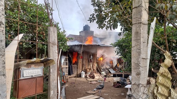 Tragedia en La Haciendita: incendio consume humilde vivienda en Banderilla