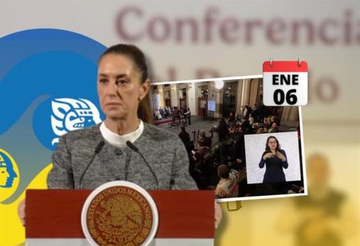 Lo mejor de la conferencia mañanera de Claudia Sheinbaum hoy lunes 6 de enero 