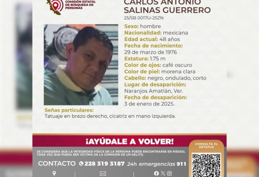 ¿Lo has visto? Reportan como desaparecido a un hombre en Amatlán