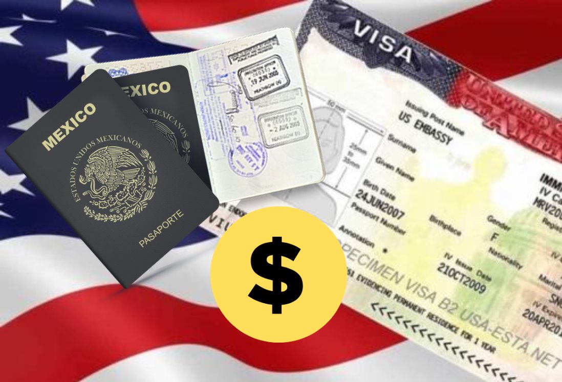 Este será el costo del pasaporte y visa americana en 2025