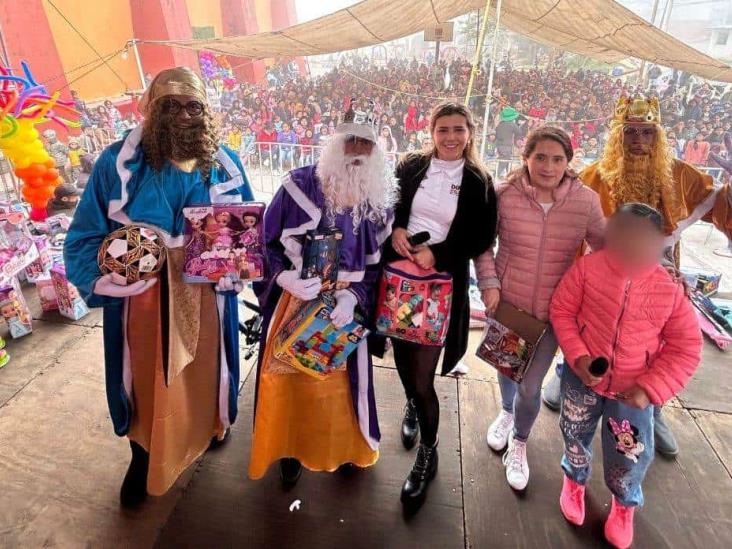 Entregan más de 8 mil juguetes a niñas y niños de Veracruz por Día de Reyes