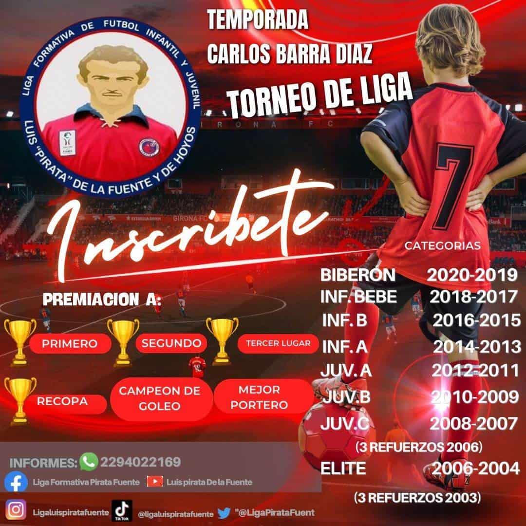 Inicia Liga Pirata inscripciones para torneo