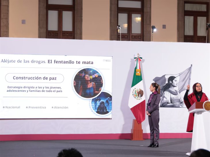 Presidenta anuncia campaña sobre prevención de drogas y fentanilo