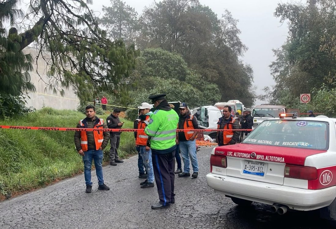 Mujer pierde la vida tras accidente en carretera Teziutlán-Perote de Altotonga