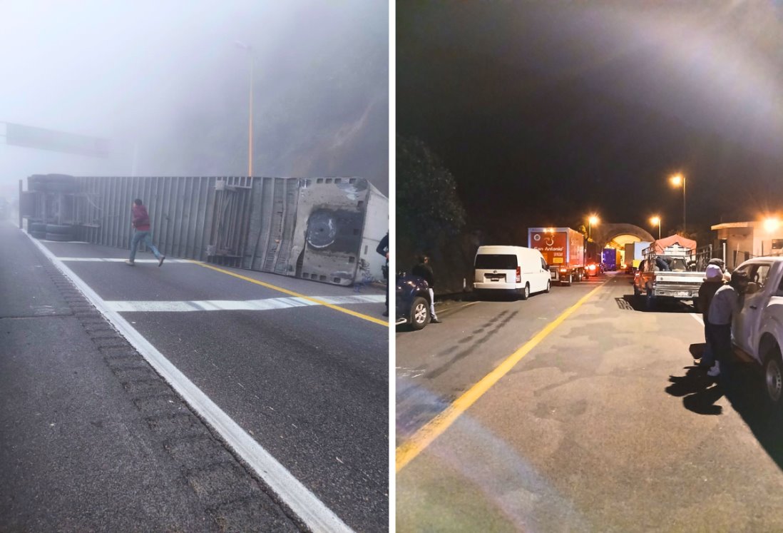 Reportan cierre total en la autopista Acatzingo-Ciudad Mendoza