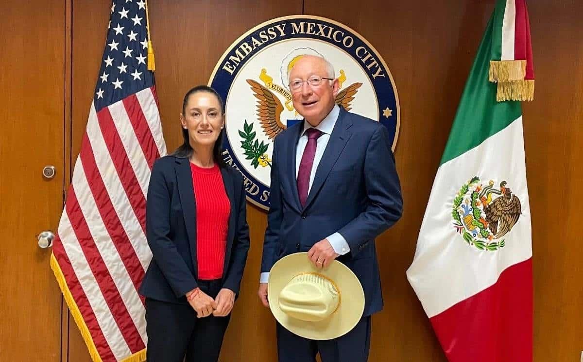 Sheinbaum reconoce "desencuentros" con Ken Salazar como embajador de Estados Unidos en México