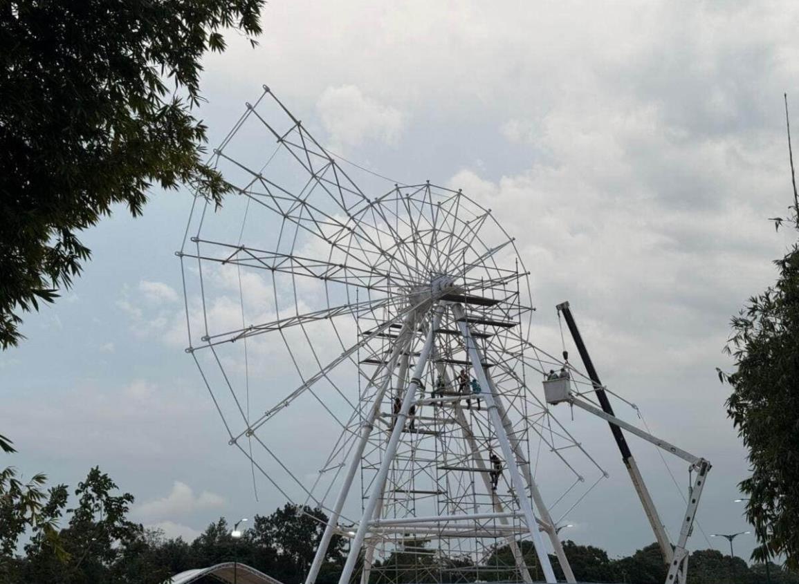 En esta fecha será inaugurada gran rueda de la fortuna en Cosoleacaque