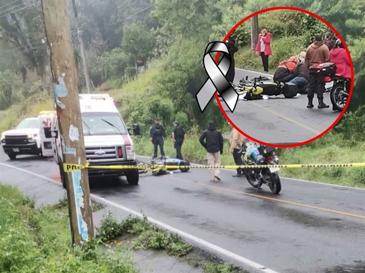 Motociclista fallece tras accidente en la carretera Banderilla-Jilotepec 