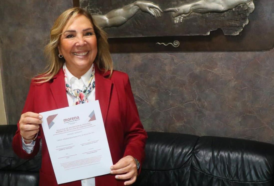 Bertha Ahued busca candidatura de Morena para alcaldía de Boca del Río en elecciones 2025