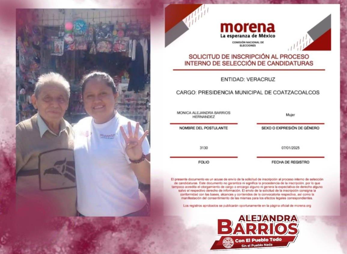 Elecciones 2025: Alejandra Barrios, la más joven con aspiraciones en Coatzacoalcos