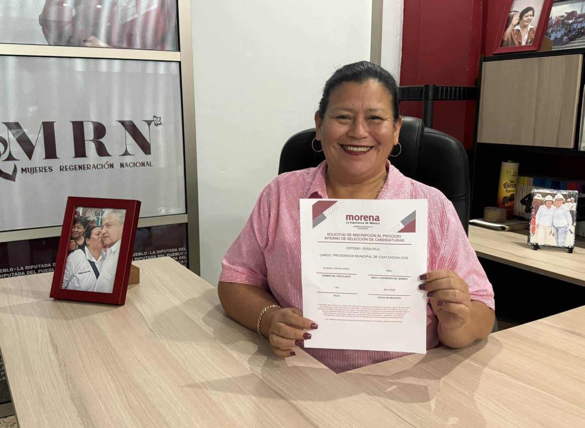 Elecciones 2025: Eusebia Cortés dice saber lo que necesita Coatzacoalcos; se anota con Morena