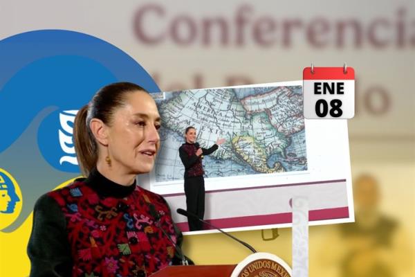 Lo mejor de la conferencia mañanera de Claudia Sheinbaum hoy 8 de enero 
