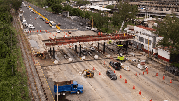 Rocío Nahle supervisa avance del 85% en retiro de caseta Puente Coatzacoalcos I